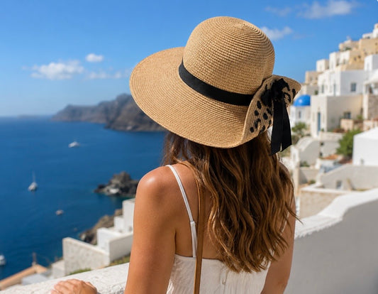 Fold Up Animal Print Foldable Hat (57cm)- CREAM