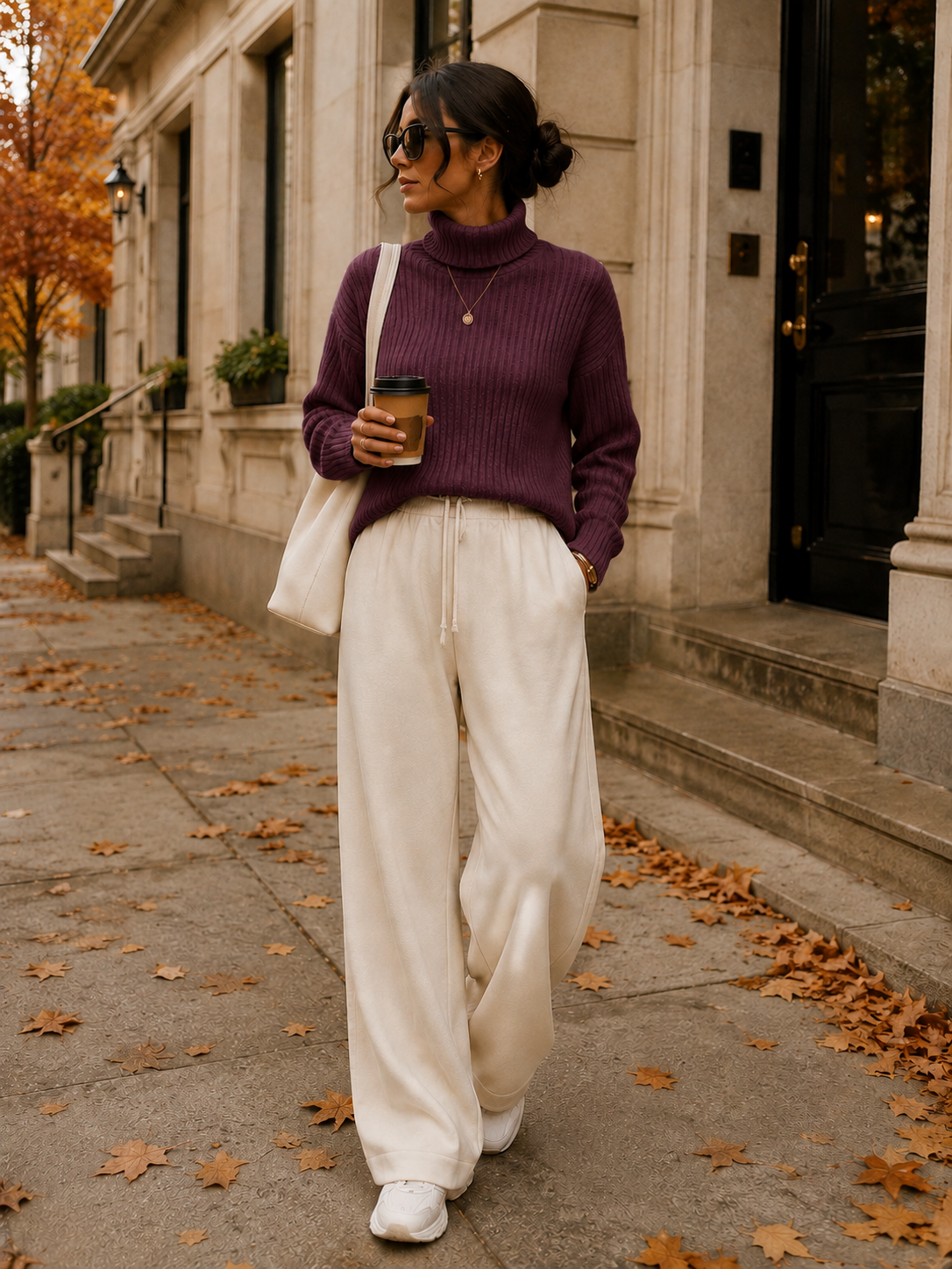 RIBBED ROLL NECK JUMPER