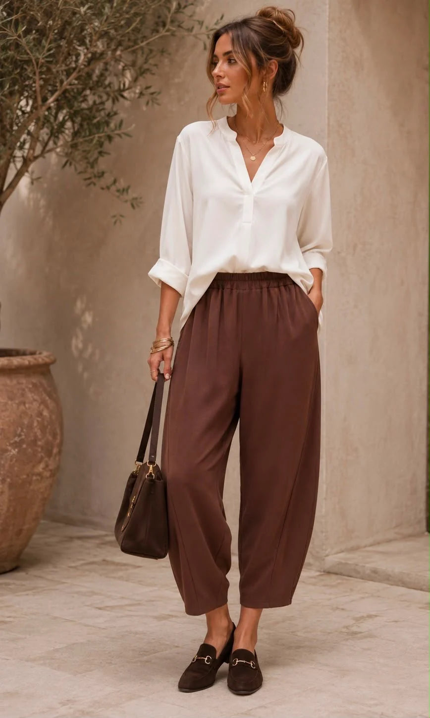 AUTUMN BARREL TROUSERS