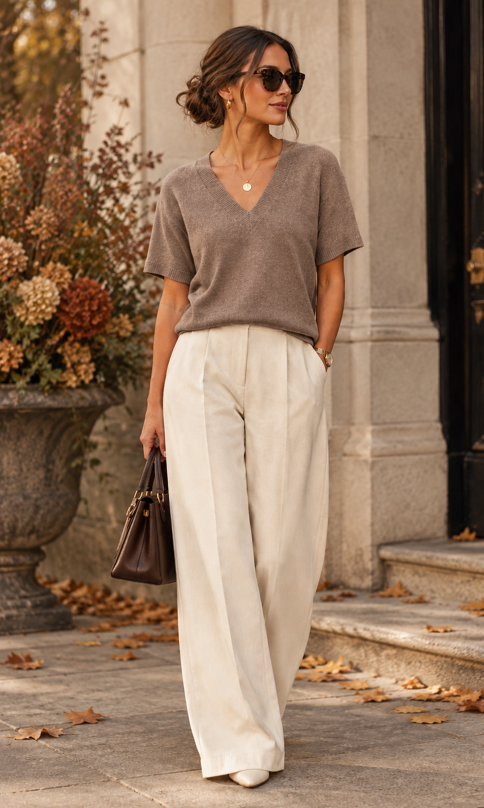 V NECK JUMPER