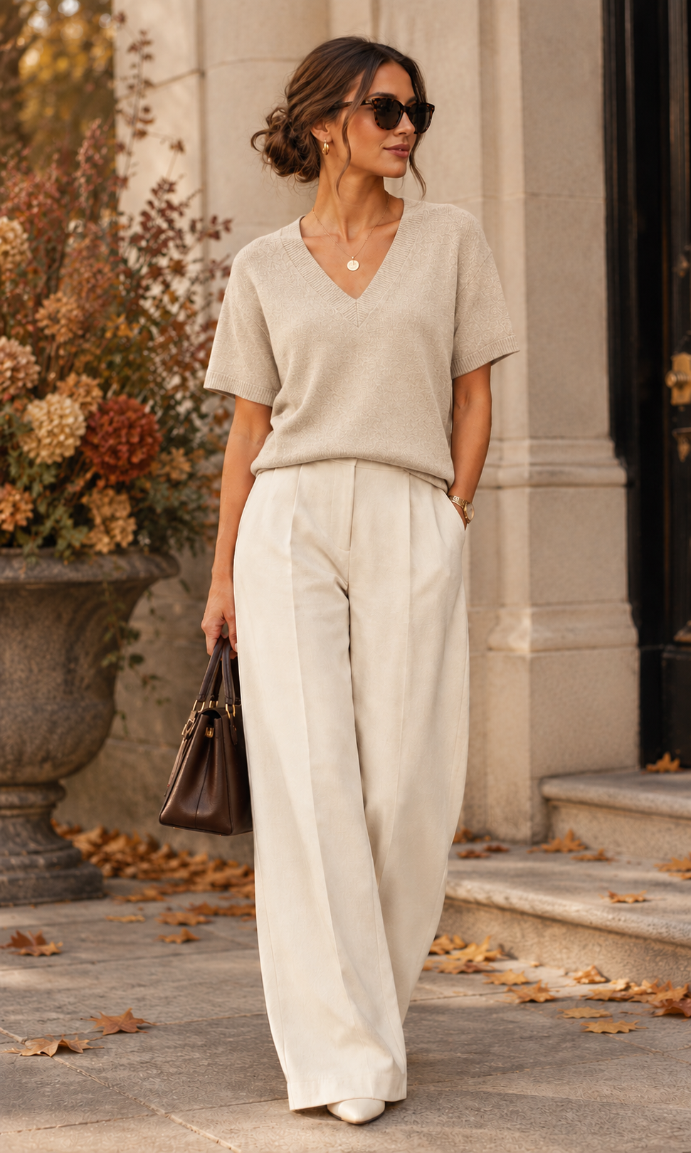 V NECK JUMPER