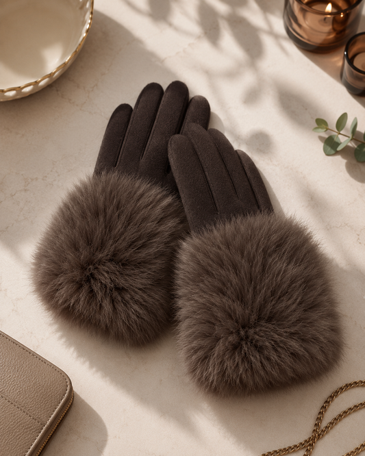 FAUX FUR GLOVES
