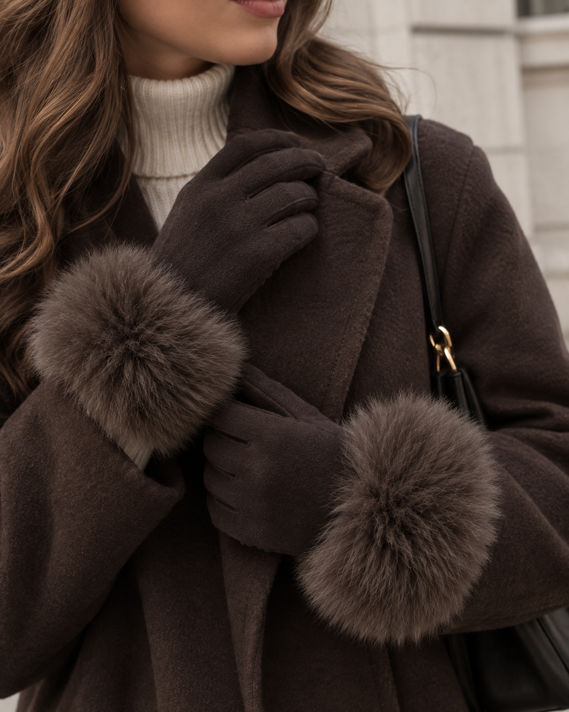 FAUX FUR GLOVES