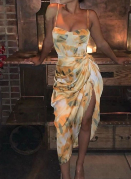 HIGH SLIT PLAYSUIT